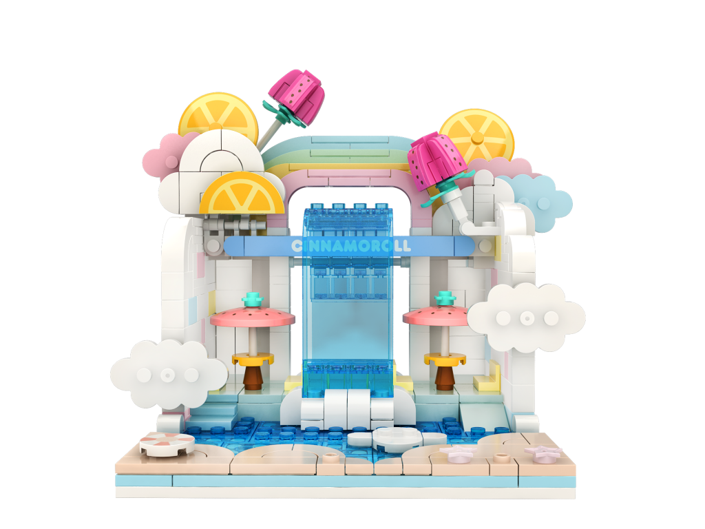 HELLO KITTY - YuMe Blocks Summer Wunderland- Cinnamoroll Wave Pool Cafe