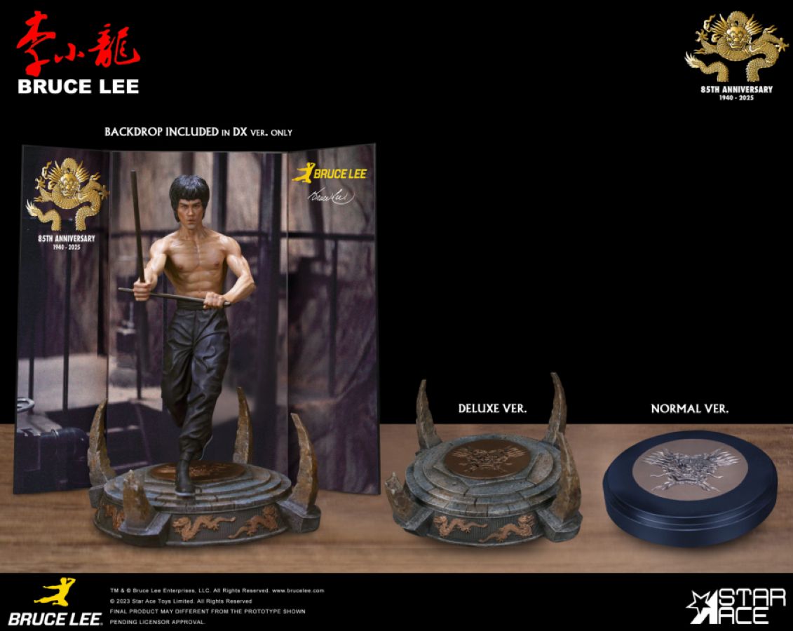 Bruce Lee - "Kali Sticks Fight" Deluxe Basement Version 30cm Statue