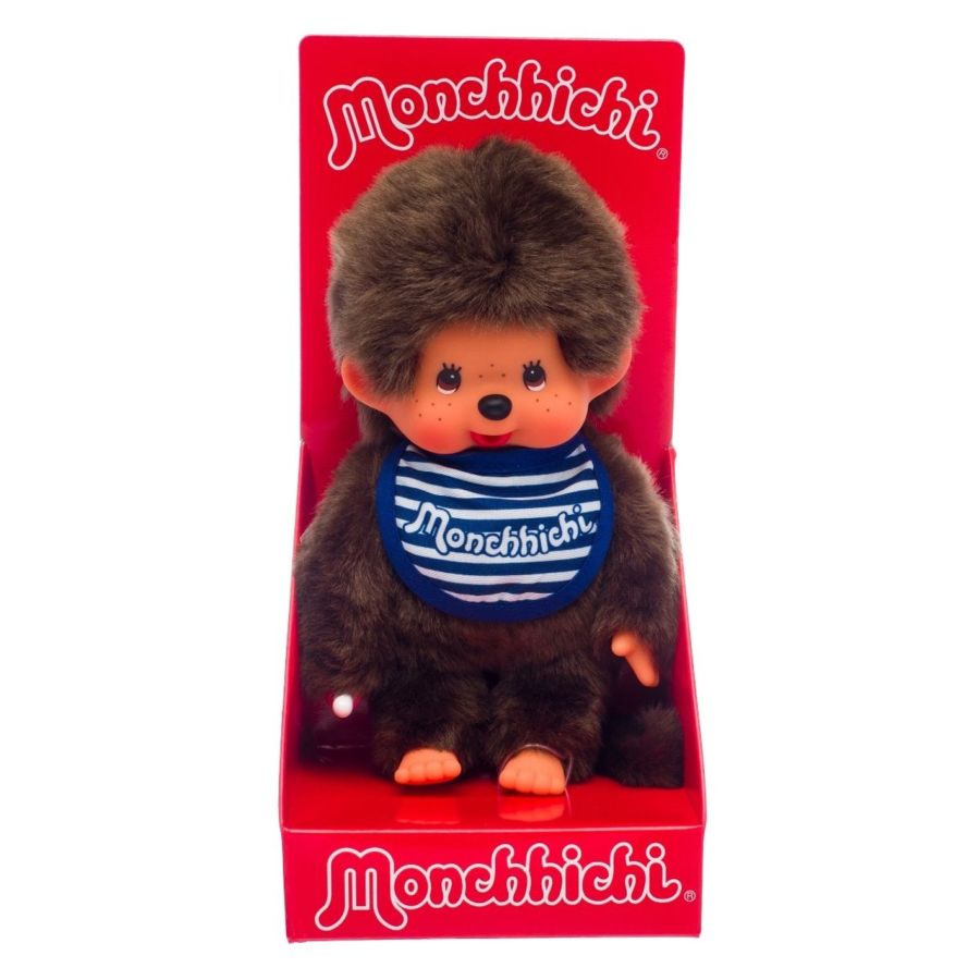 Monchhichi - Sailor Boy With Bib Blue Plush Doll