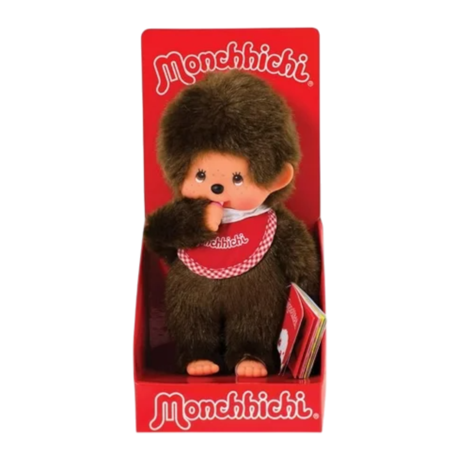 Monchhichi - Boy Classic Red Plush Doll