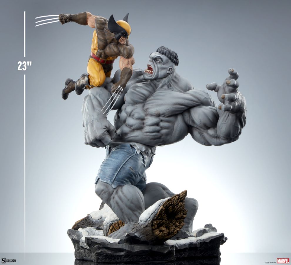 Marvel Comics - Grey Hulk vs Wolverine Maquette