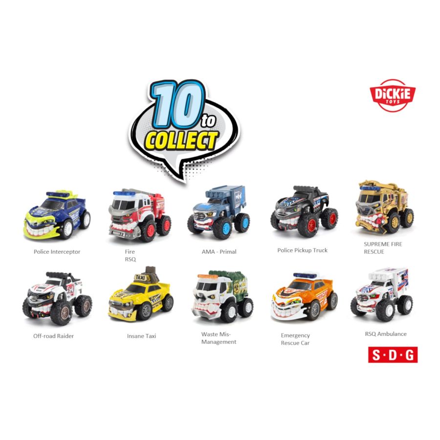 Motor Mutants - Blind Egg Build-A-Vehicle Wave 1 (Display of 9)