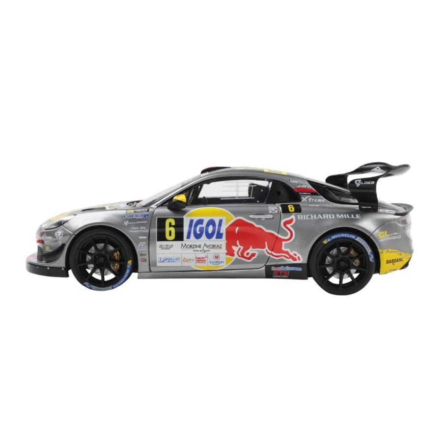 Solido Cars - Alpine A110 RGT+ Grey #6 Diecast Vehicle 1:18 Scale Diecast Vehicle