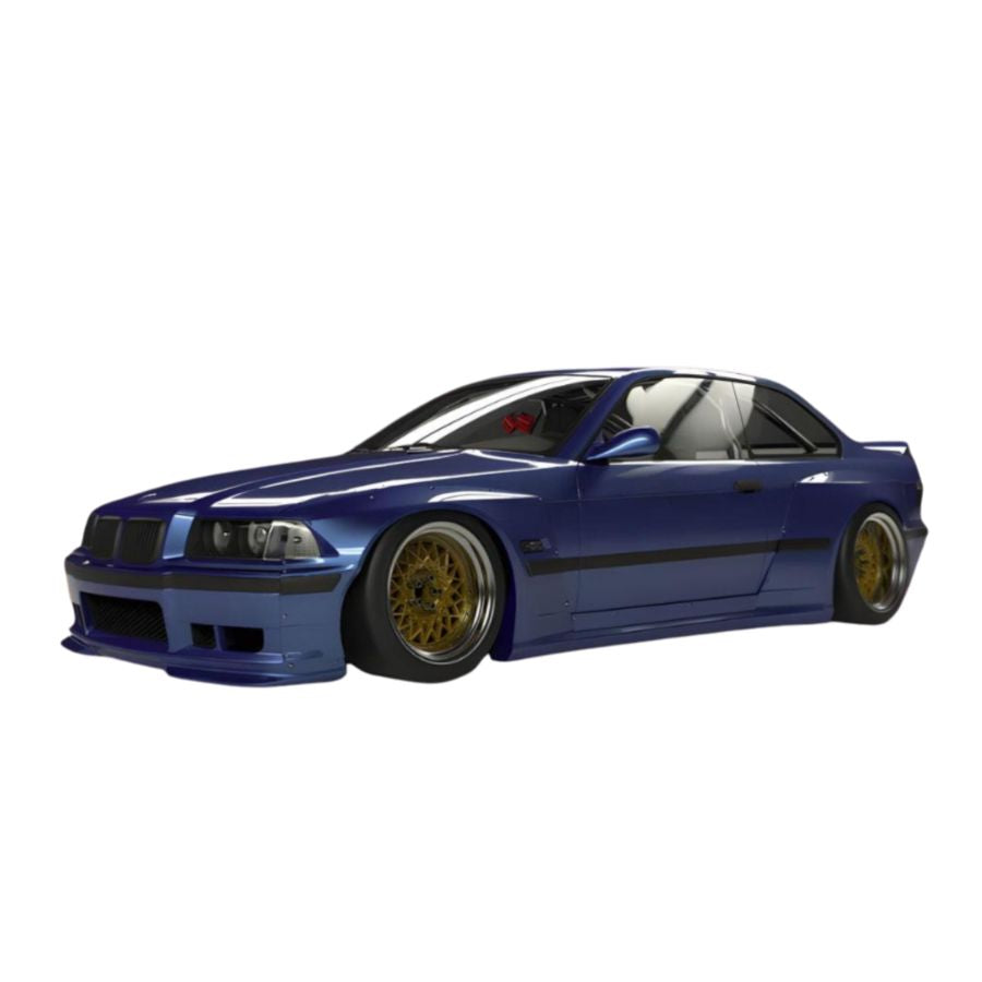 Solido Cars - 1:18 BMW M3 Coupe Pandem Blue Estoril 1990 Diecast Vehicle