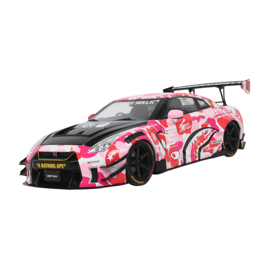 Solido Cars - 2025 Nissan GT-R (R35) Liberty Walk Body Kit 2.0 (Pin 1:18 Diecast Vehiclek Camo)