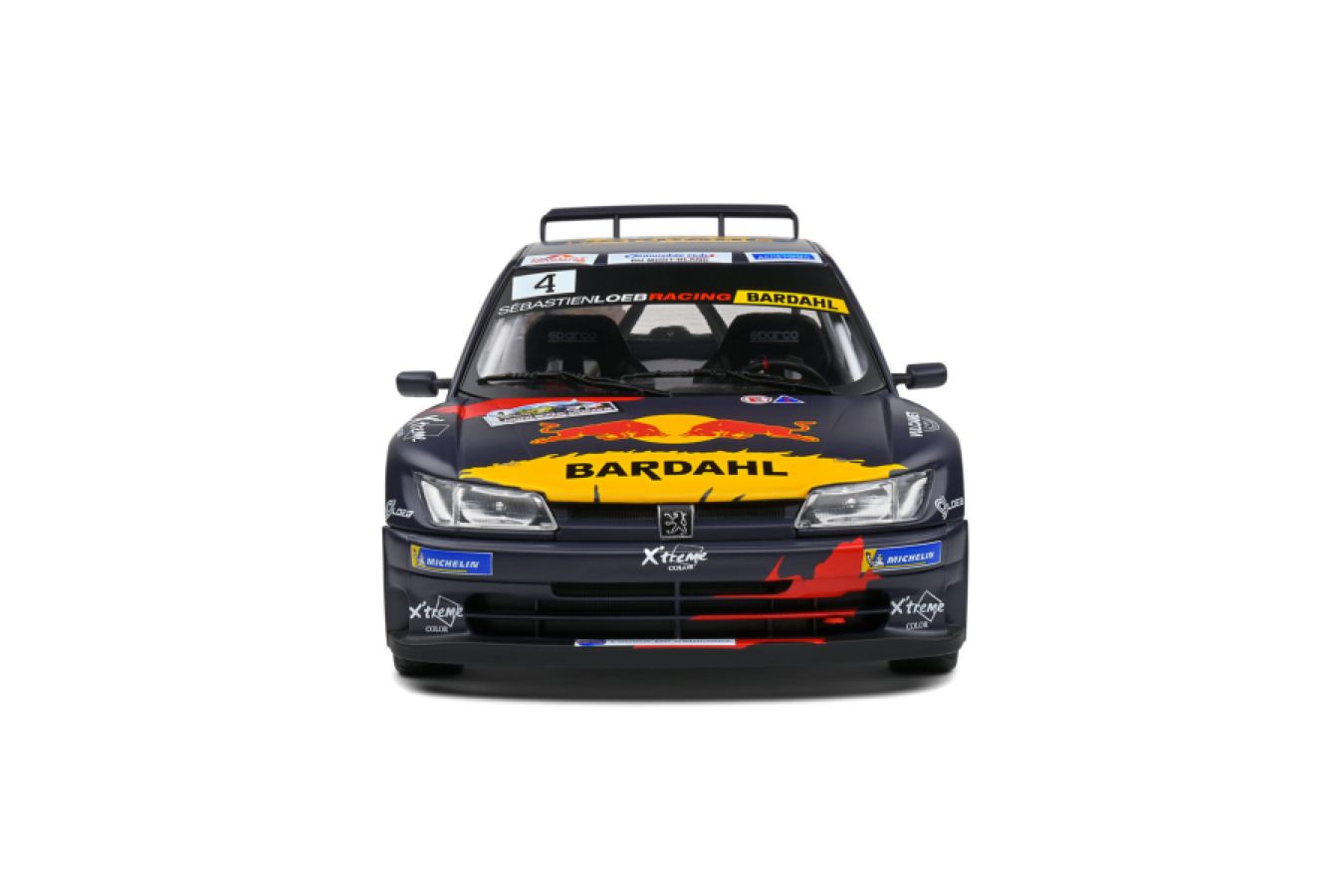 Solido Cars - 1:18 Peugeot 306 Maxi Black #4 S.Loeb / D.Elena Rallye Du Mont Blanc 2021