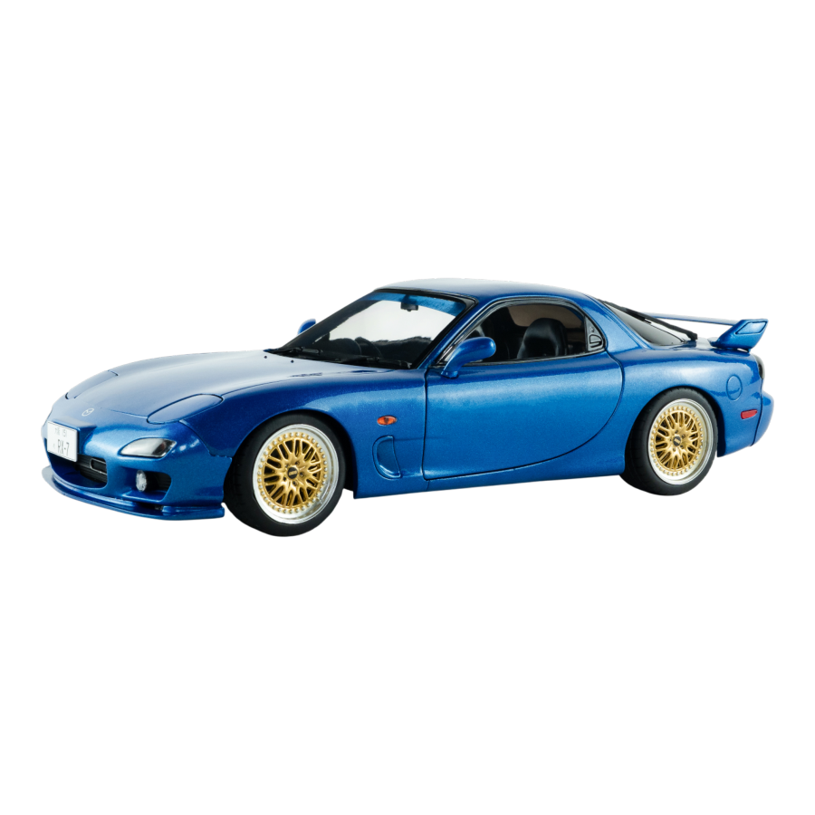 Solido Cars - 1999 Mazda RX7 FD3S (Innocent Blue Mica) 1:18 Diecast Vehicle