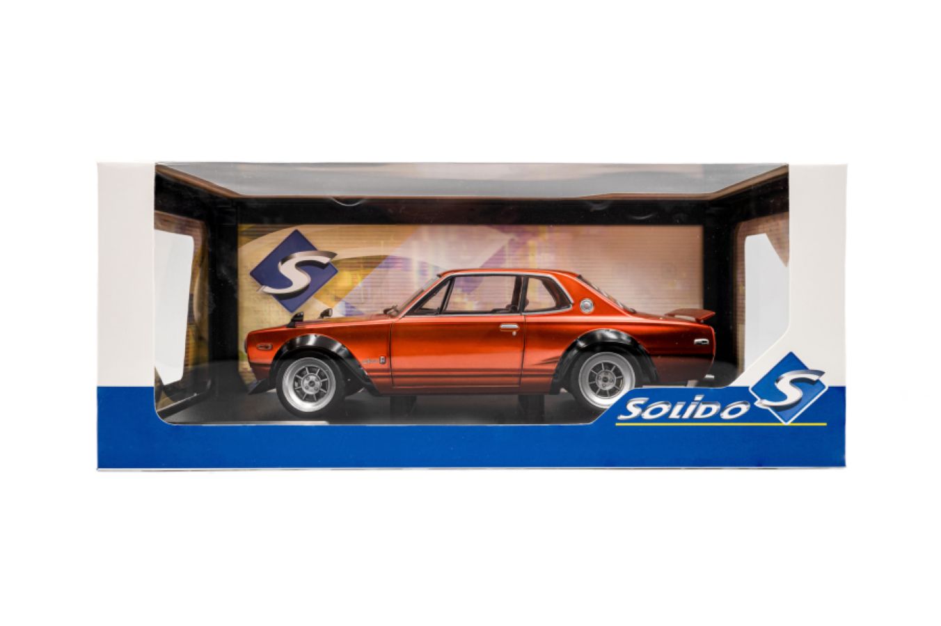 Solido Cars - 1970 Nissan Skyline (C10) Hakosuka Solido Works 1:18 Scale Diecast Vehicle
