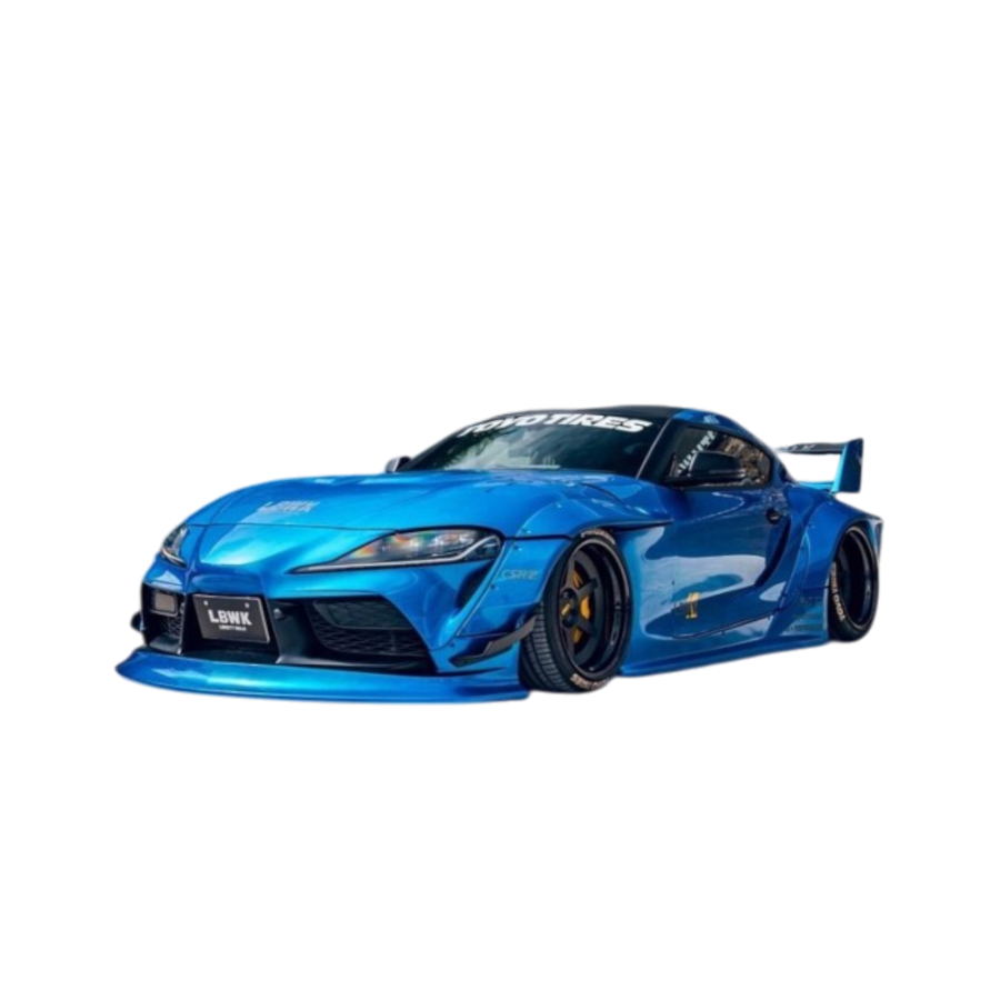 Solido Cars - 1:18 Toyota GR Supra Liberty Walk Body Kit Blue Metallic 2025 Diecast Vehicle