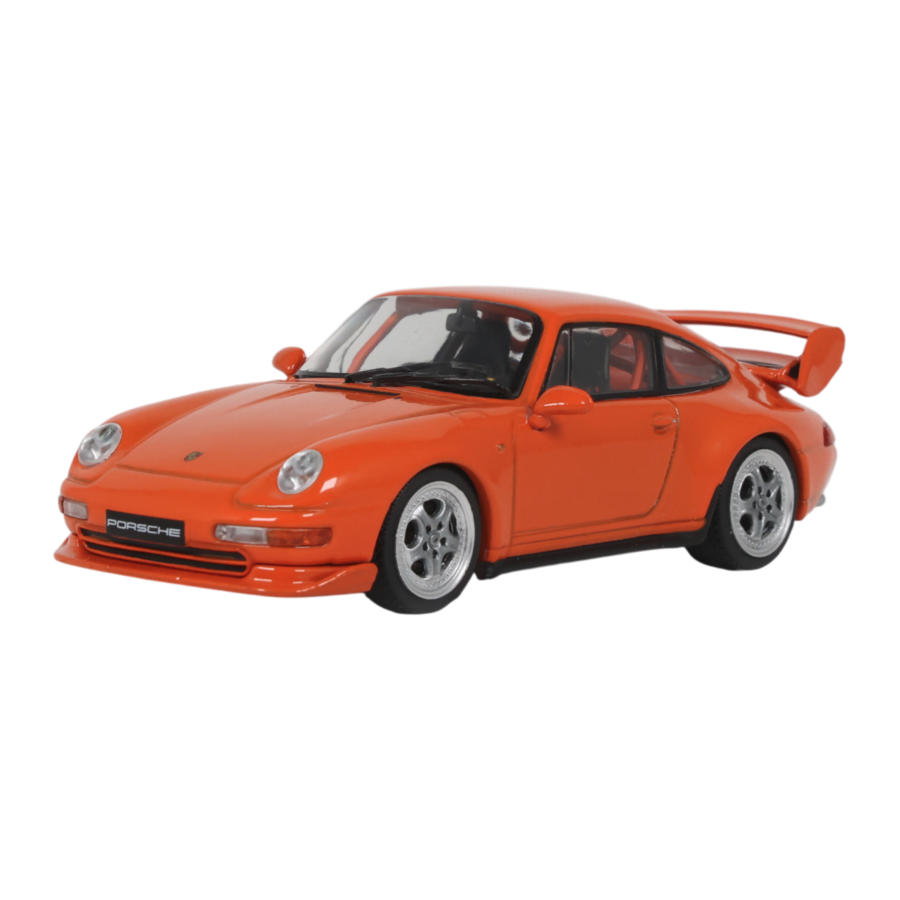 Solido Cars - 1995 Porsche 911 (993) Clubsport (Blood Orange) 1:43 Diecast Vehicle