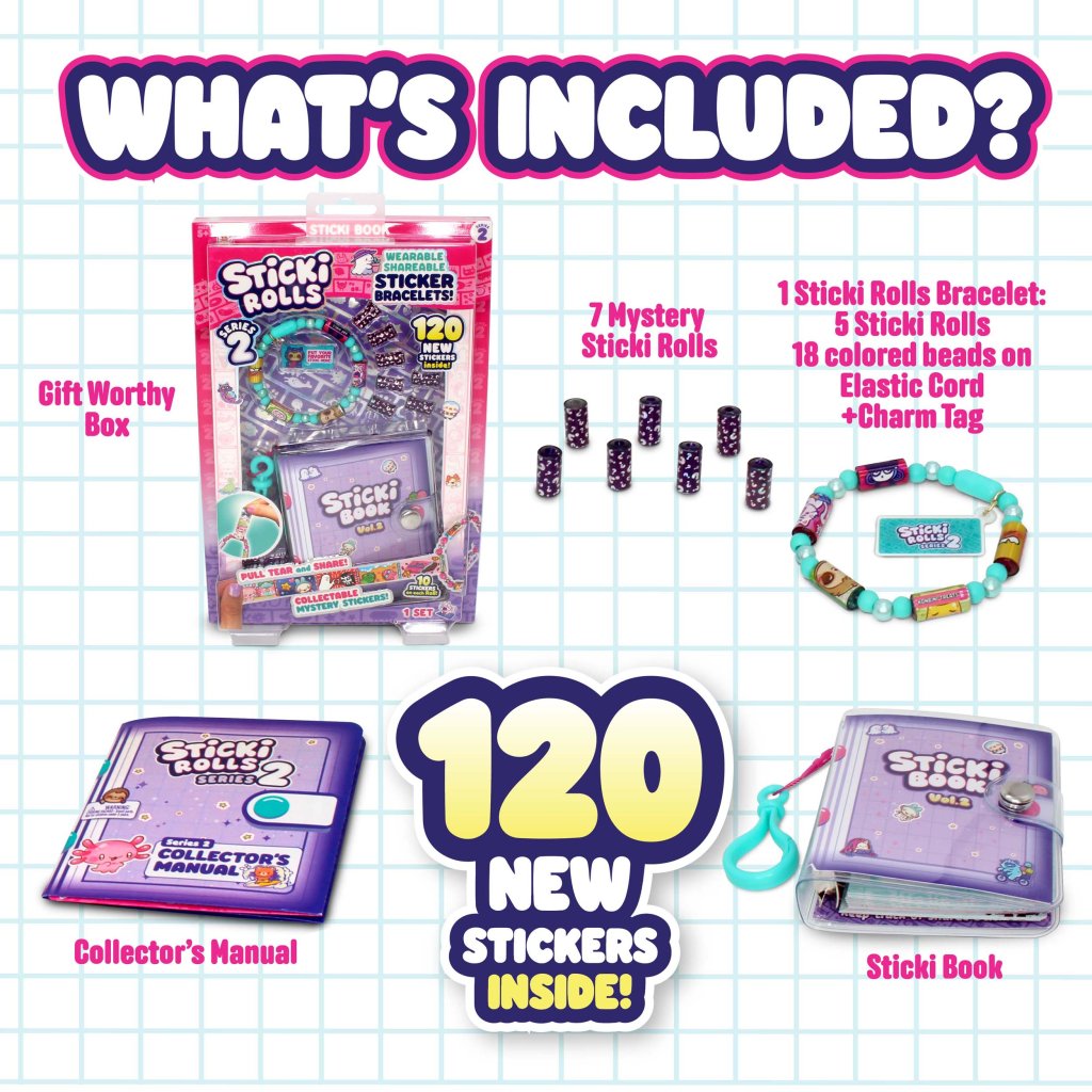 Sticki Rolls Sticki Book Pack Series 2
