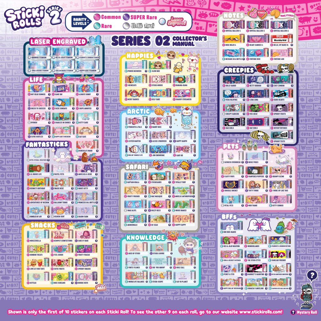 Sticki Rolls Sticki Book Pack Series 2