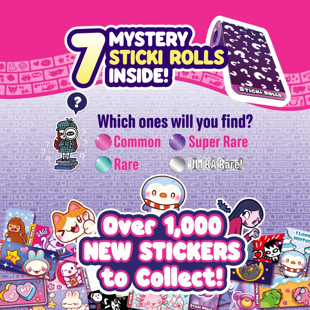 Sticki Rolls Sticki Book Pack Series 2