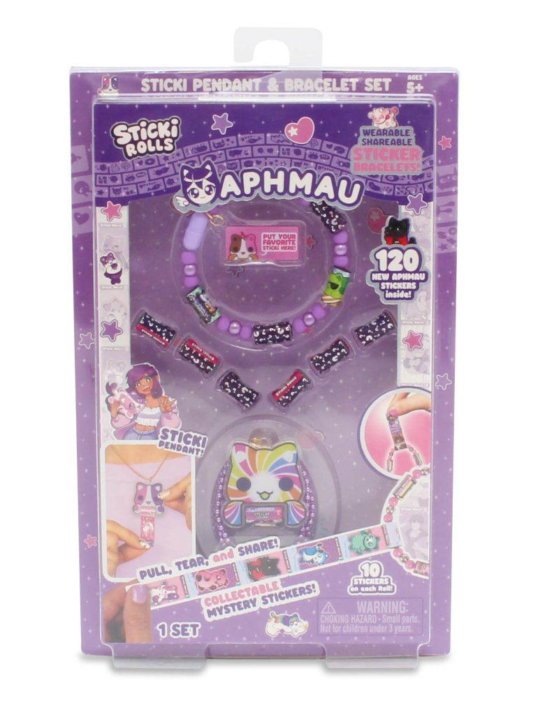 Sticki Rolls x Aphmau Pendant & Bracelet Set