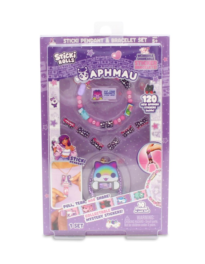 Sticki Rolls x Aphmau Pendant & Bracelet Set