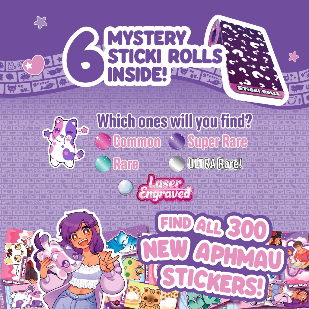 Sticki Rolls x Aphmau Pendant & Bracelet Set