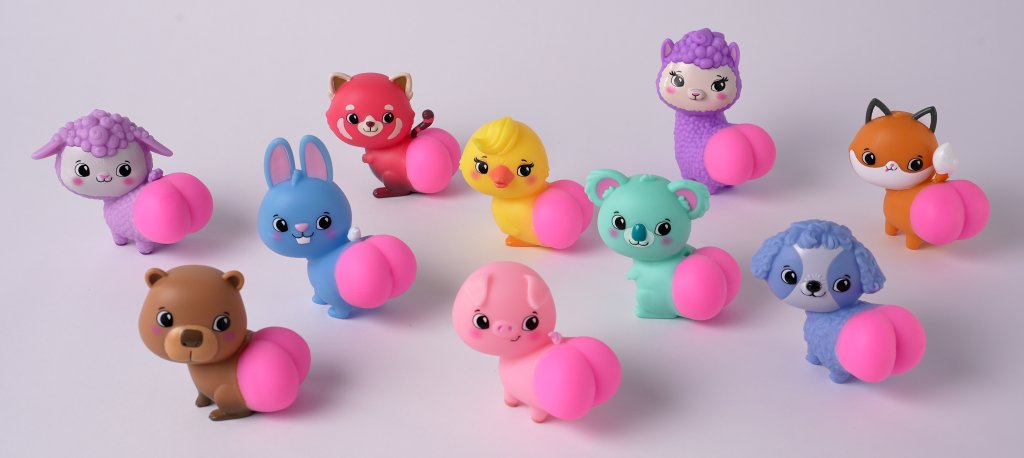 Squishy Tushy Toys 3" Double Bubble Butt Pack Series 1