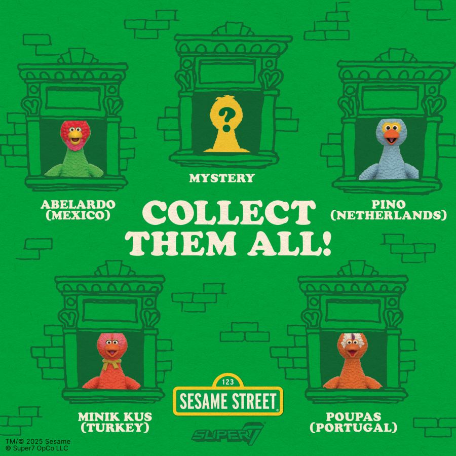 Sesame Street - Big Birds From Around The World Blind Box (Wave 5) Assortment (Display of 12)