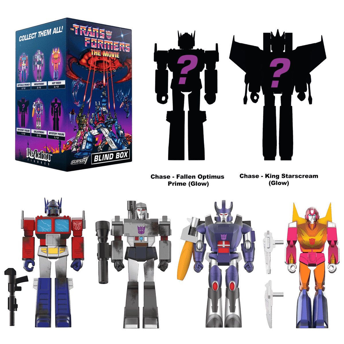 Transformers (1986) - Animated Movie Blind Box Assortment (Display of 12) (Wave 6)