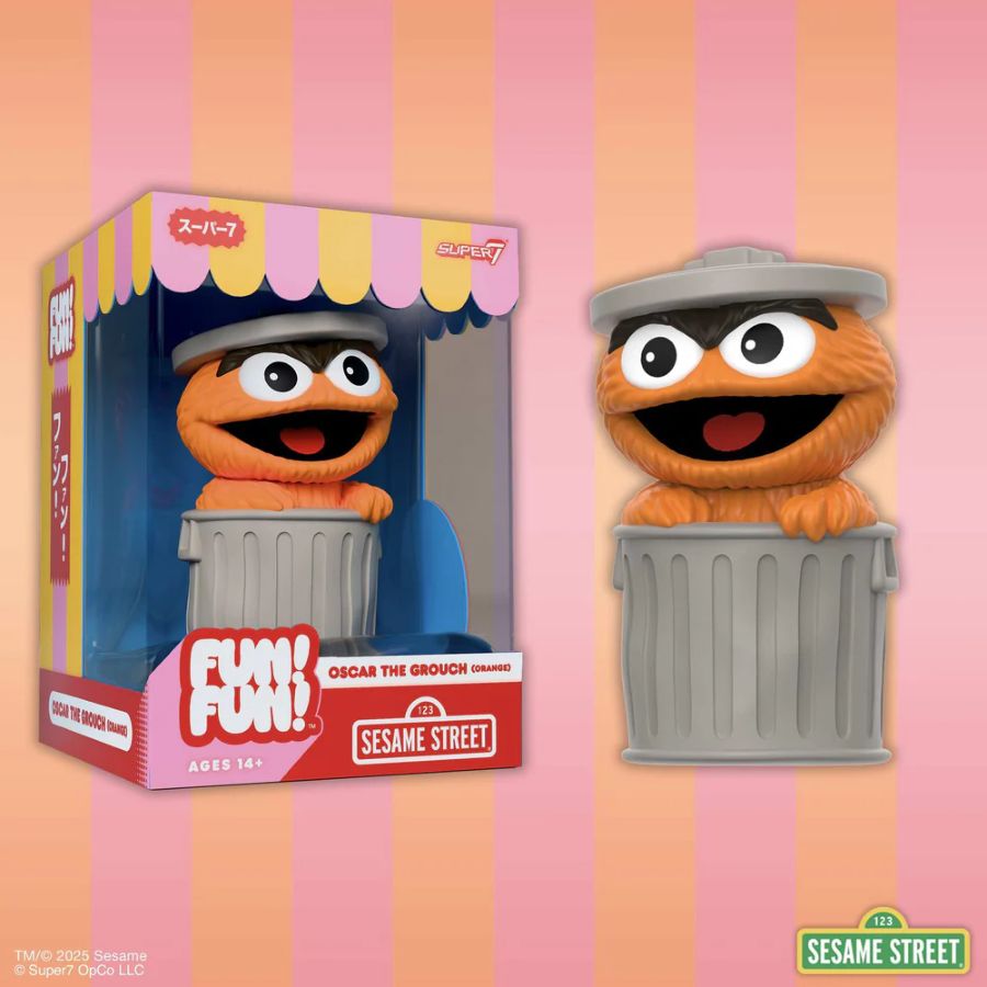 Sesame Street - Oscar the Grouch (Orange) Fun! Fun! Figure