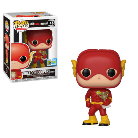 Big Bang Theory - Sheldon Cooper As The Flash 2019 SDCC Exclusive Pop! Vinyl #833