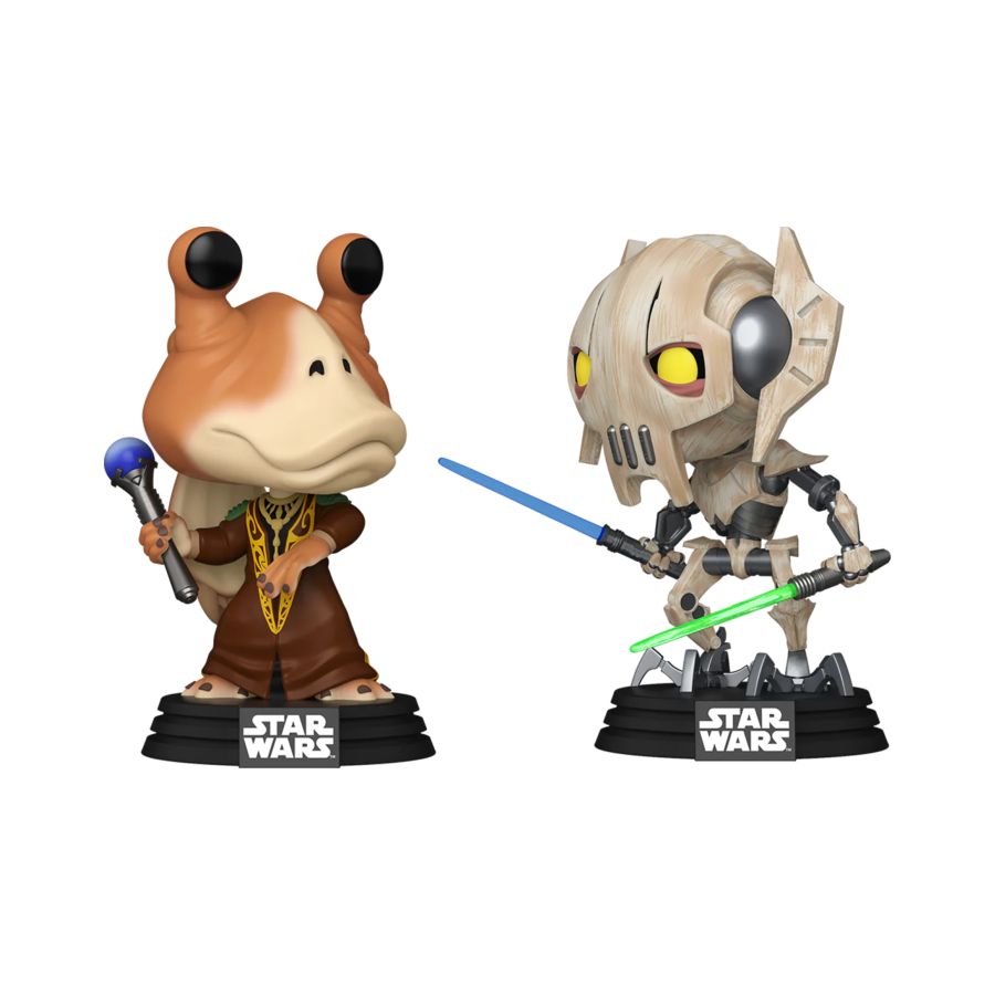 Star Wars: Clone Wars - Jar Jar Binks Vs General Grievous US Exclusive Pop! Vinyl 2-Pack
