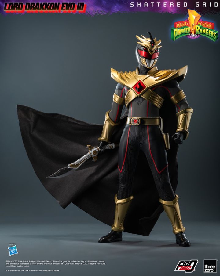 Mighty Morphin Power Rangers: Shattered Grid - Lord Drakkon Evo III 1:6 FigZero Figure