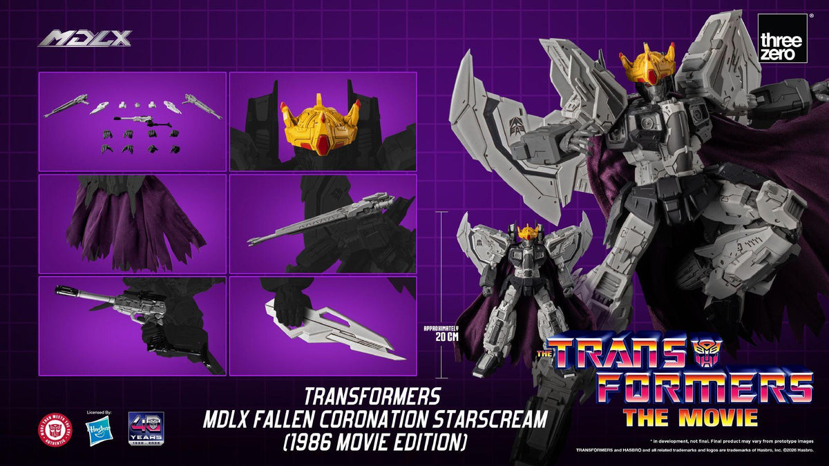 Transformers (1986) - Fallen Coronation Starscream (Movie Edition) MDLX Figure