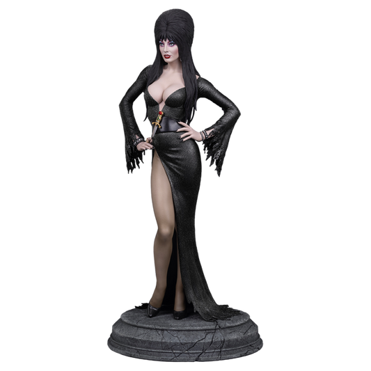 Elvira: Mistress of the Dark - Elvira (Black Glitter Dress) 1:4 Scale Maquette