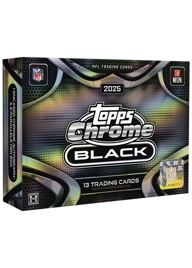 Topps 2025 Chrome Black Football Hobby Box