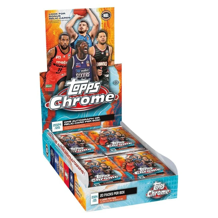 Topps Chrome NBL 2024/2025 Basketball Trading Cards - Hobby Breaker Box