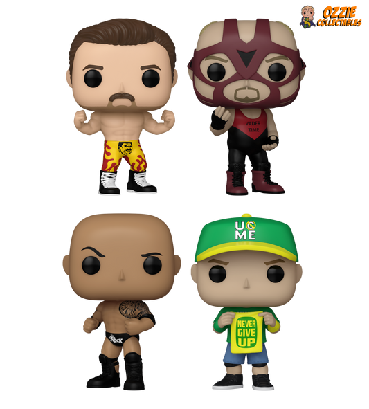 WWE 60th Anniversary 2023 Bundle - 4 POP! Vinyls