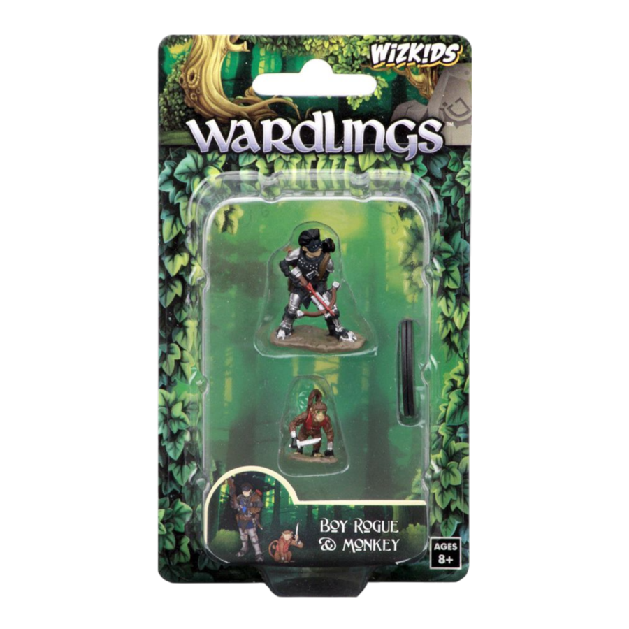 Wardlings - Boy Rogue & Monkey Pre-Painted Minis