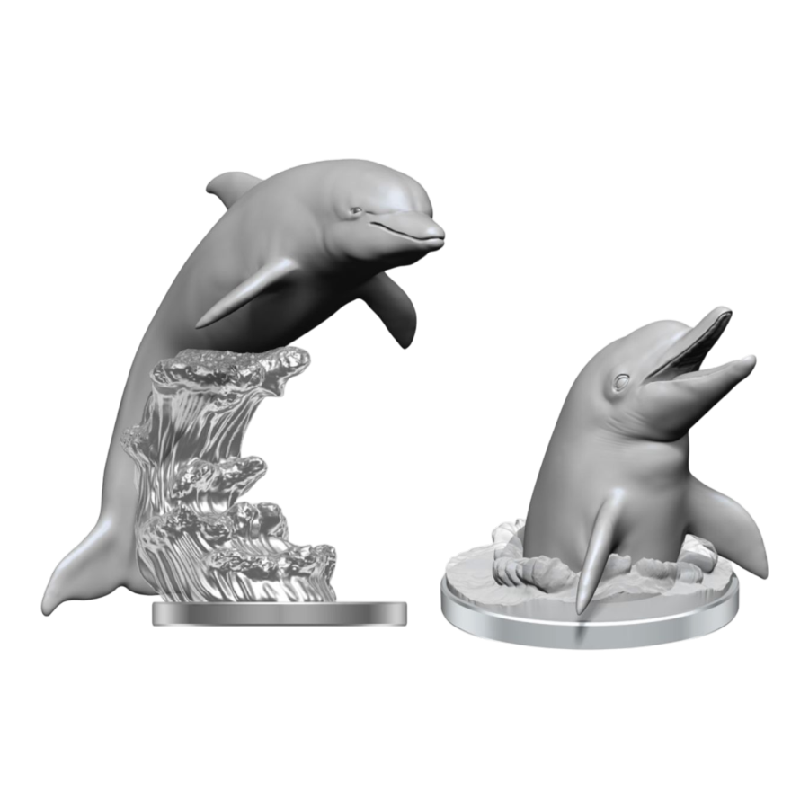 WizKids - Deep Cuts Unpainted Miniatures: Dolphins