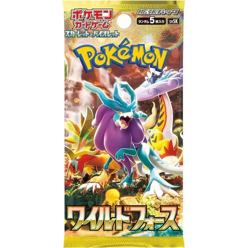 Wild Force - Pokmon TCG Scarlet & Violet SV5k Japanese Booster Pack | PKM-JPN-SV5k-BP | Ozzie Collectables Wild Force - Pokmon TCG Scarlet & Violet SV5k Japanese Booster Pack | PKM-JPN-SV5k-BP | Ozzie Collectables