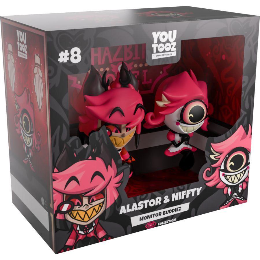 Hazbin Hotel - Alastor & Niffty Monitor Buddiez 2.5" Vinyl Figure 2-Pack