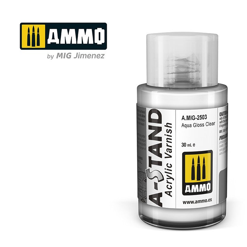 Ammo by MIG - A-Stand - Aqua Gloss Clear 30ml