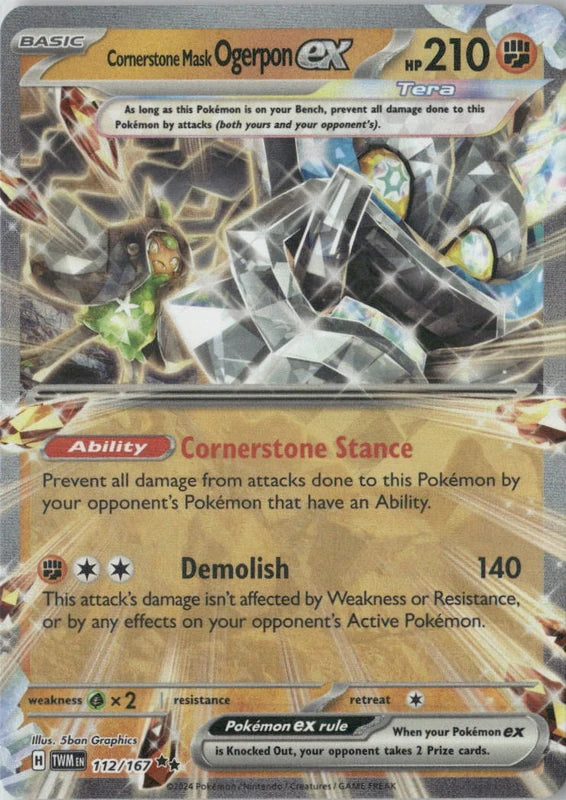 Cornerstone Mask Ogerpon ex - 112/167 - SV06: Twilight Masquerade