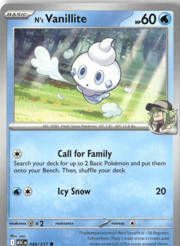 N's Vanillite - ME: Ascended Heroes