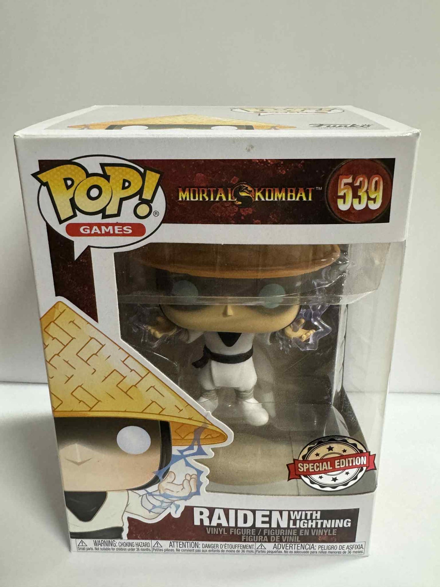Mortal Kombat - Raiden with Lightning US Exclusive Pop! Vinyl #539