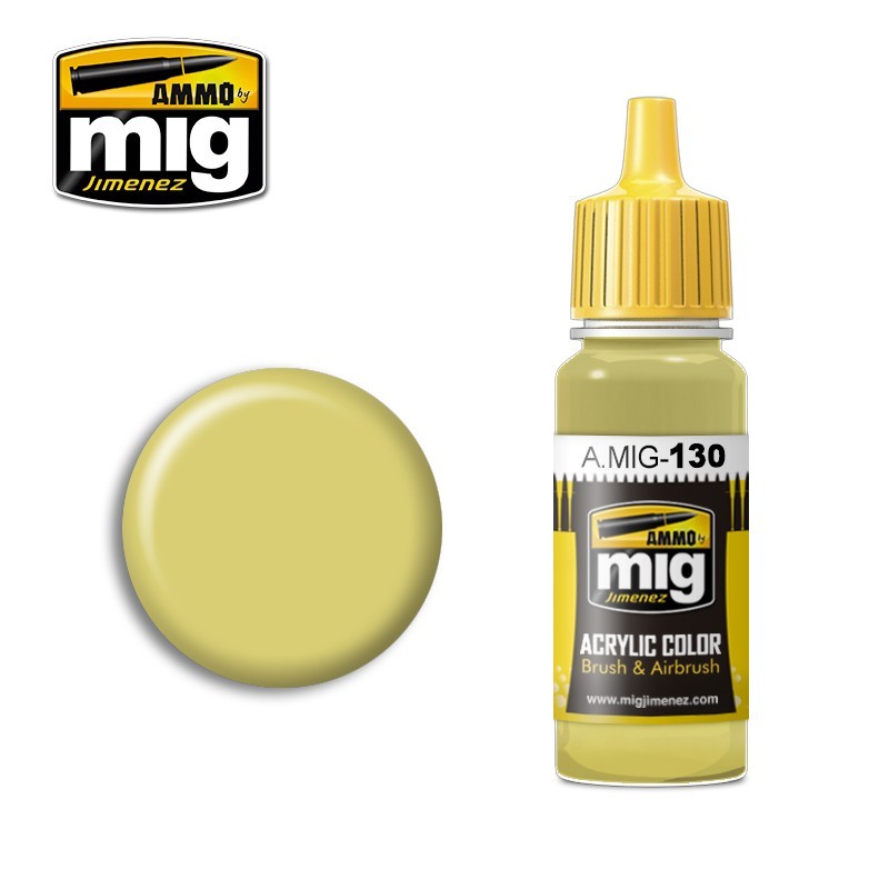 Ammo by MIG - Acrylic Color - Faded Yellow 17ml
