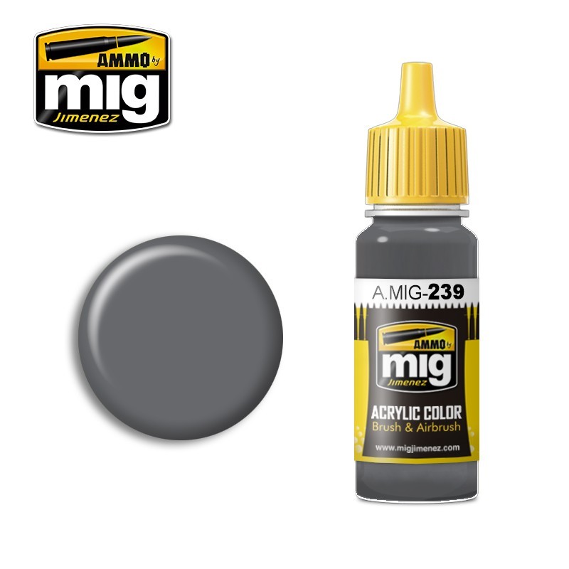 Ammo by MIG - Acrylic Color - Fs-36122 Neutral Gray 17ml