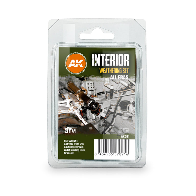 Ak Interactive - Weathering Sets - Interior Weathering Set