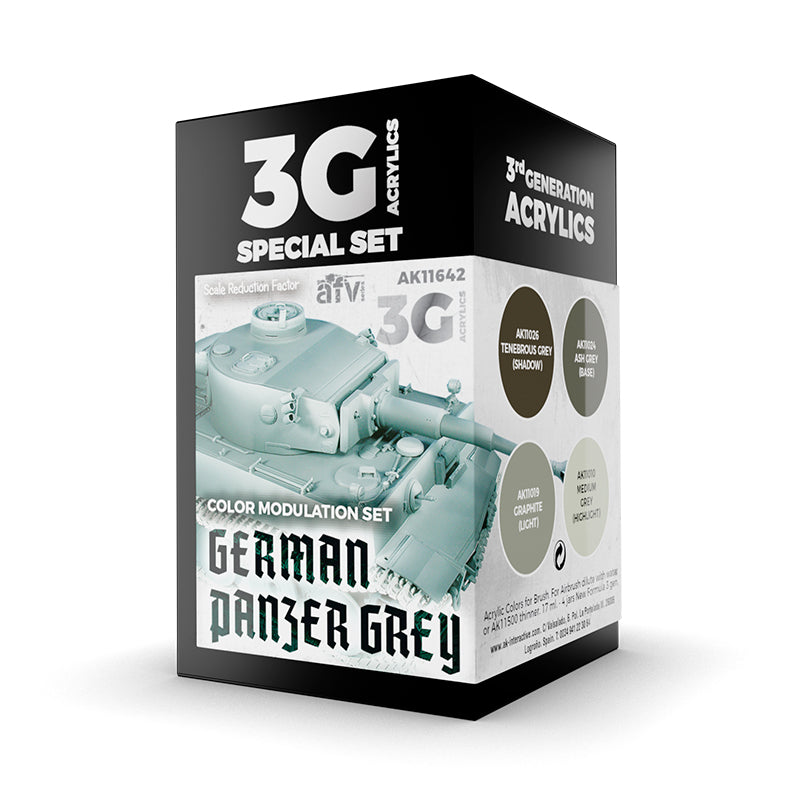 Ak Interactive - 3 Gen Acrylics - Modulation German Panzer grey