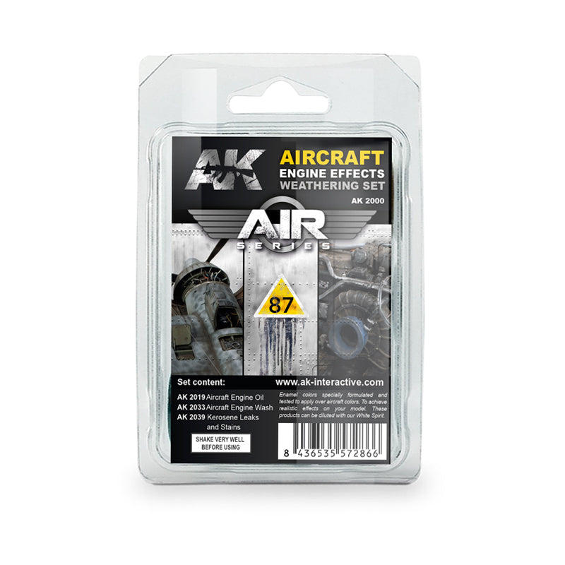 Ak Interactive - Weathering Sets - Aircraft Engine Weathering Set