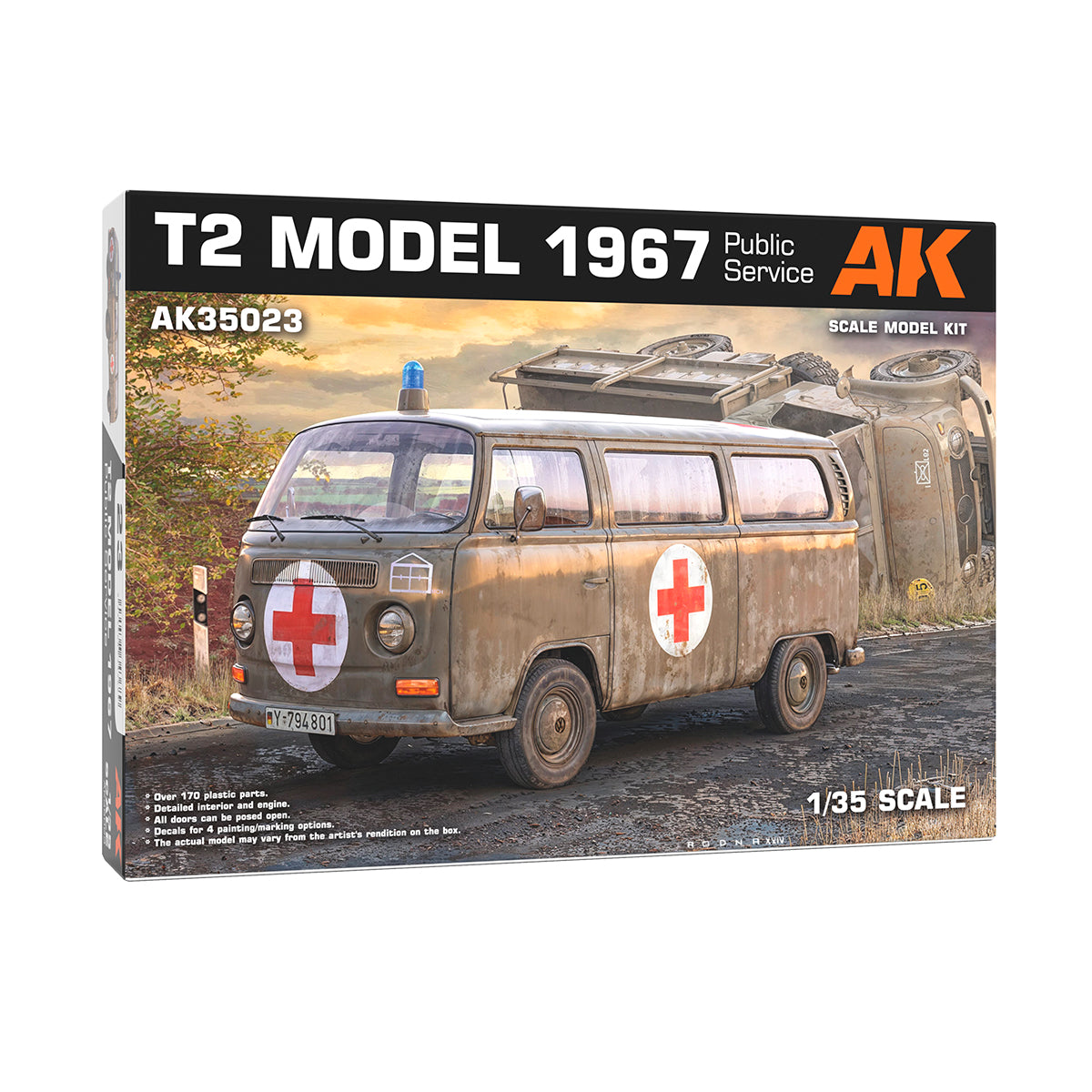 AK Interactive - Scale Models - T2 Model 1967 Public Service