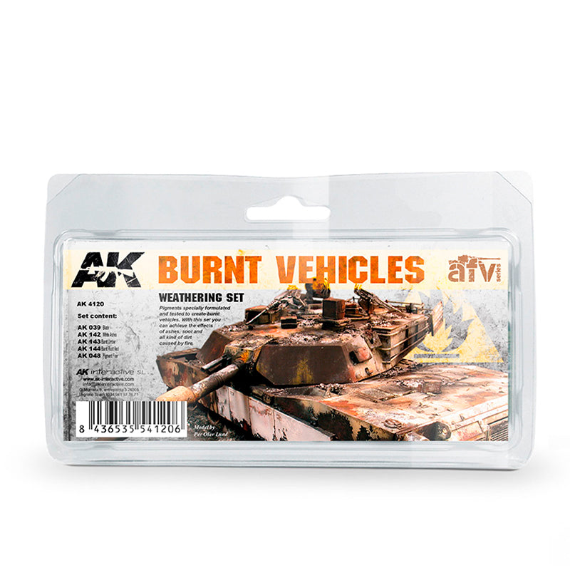 Ak Interactive - Weathering Sets - Burnt Vehicles Set