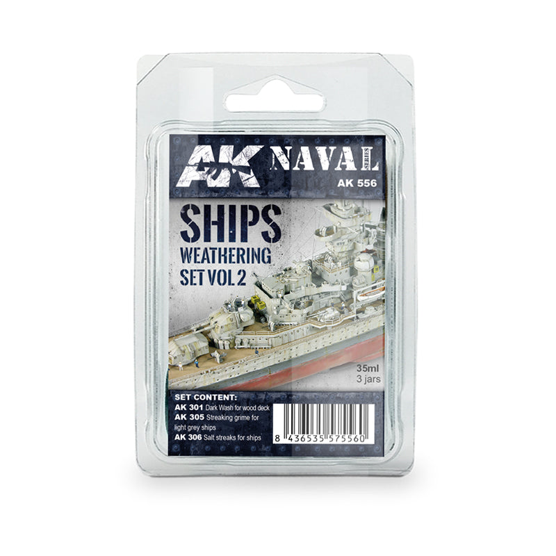 Ak Interactive - Weathering Sets - Ships Vol.2 Weathering Set