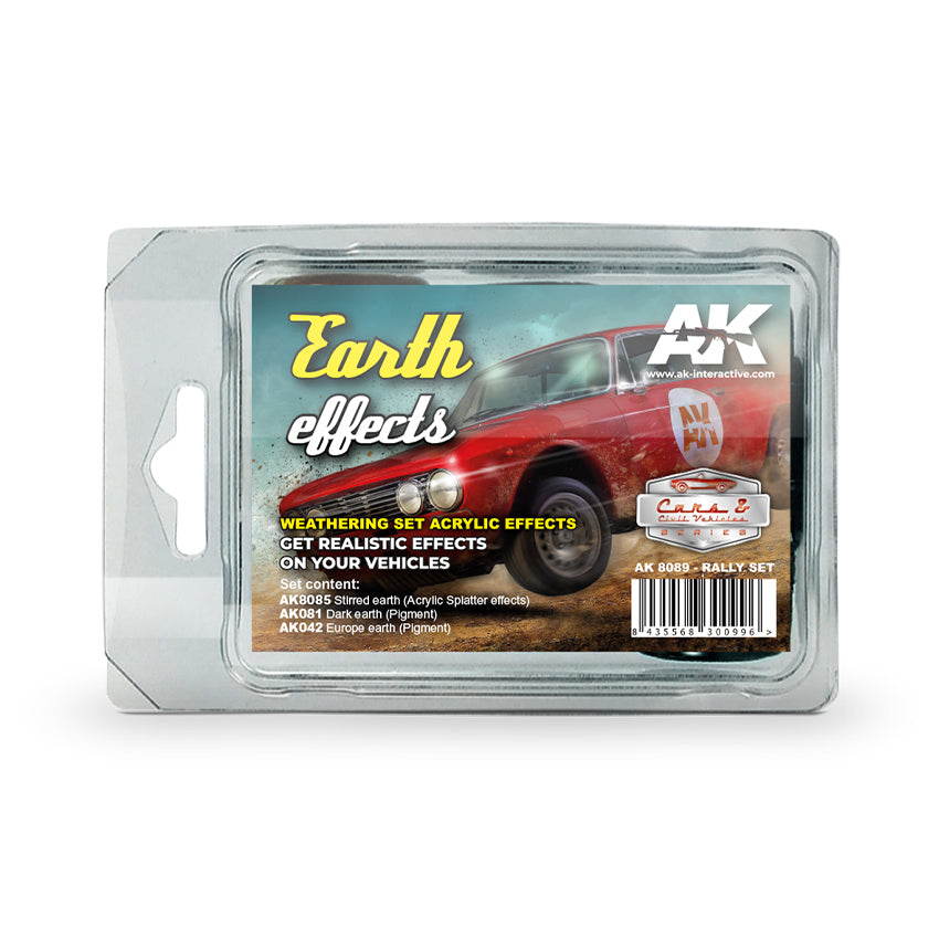 Ak Interactive - Weathering Sets - Earth Effects (Rally Set)
