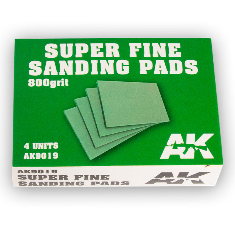 Ak Interactive - Tools - Super Fine Sanding Pads 800 grit.4 Units